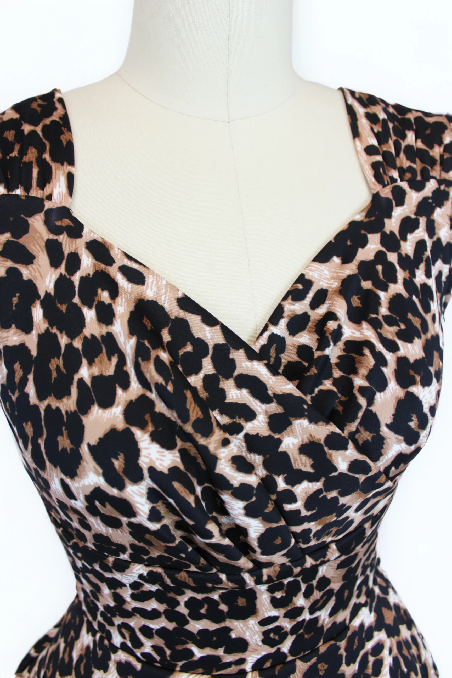 Leopard Cocktail Sweetheart Dress - Image 2