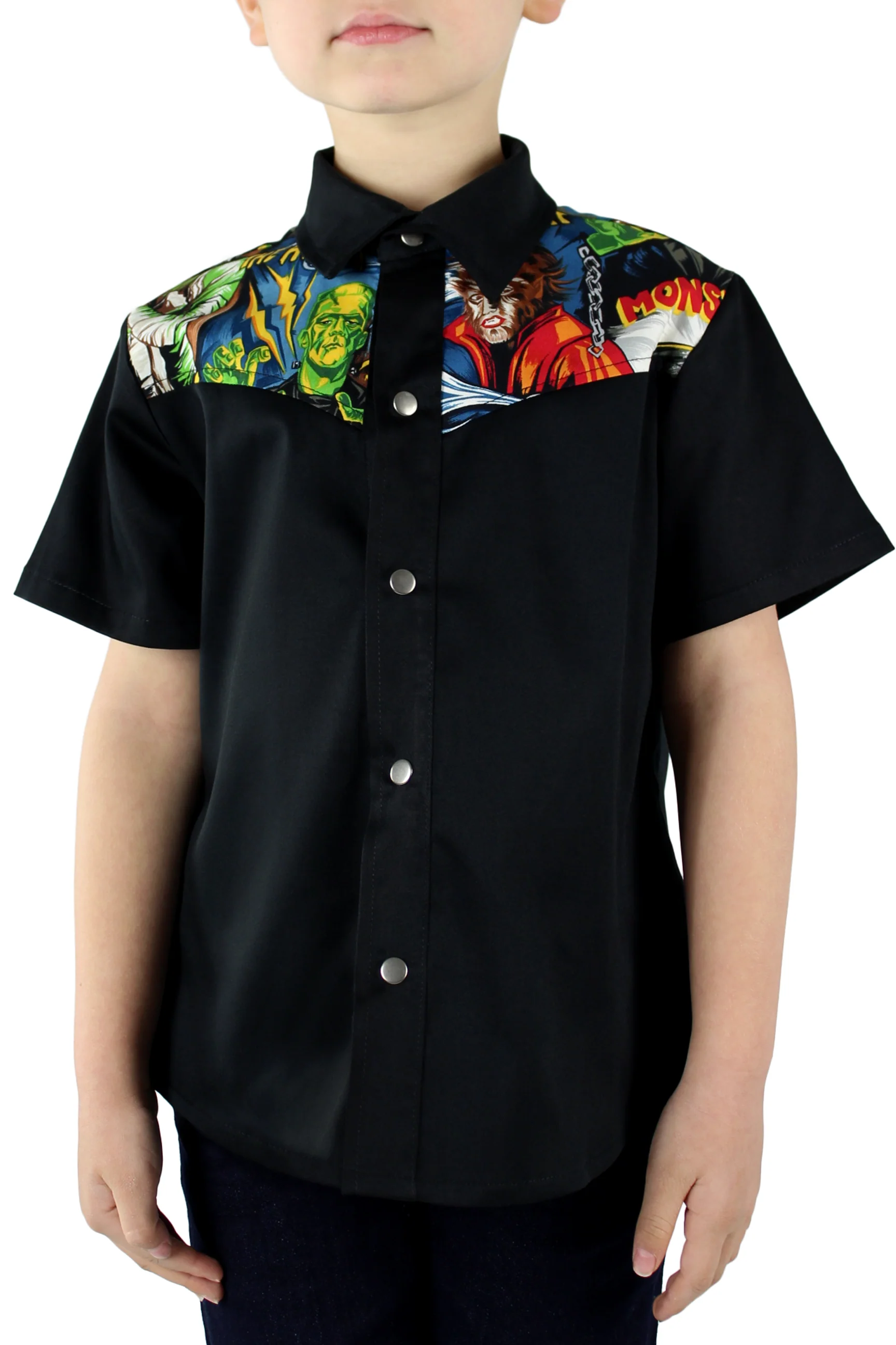 Boy's Hollywood Monsters Western Top - Image 4