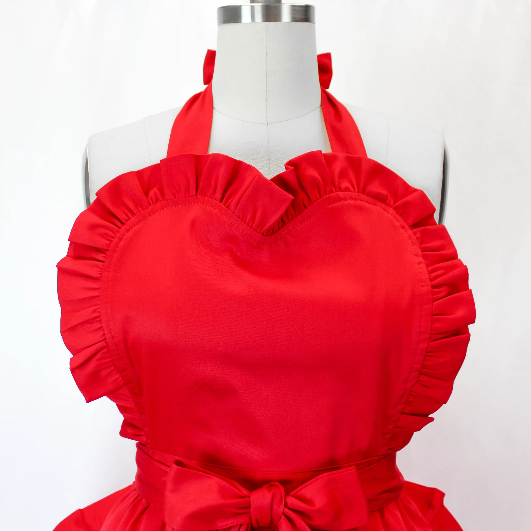 Bright Red Christmas Apron - Image 4
