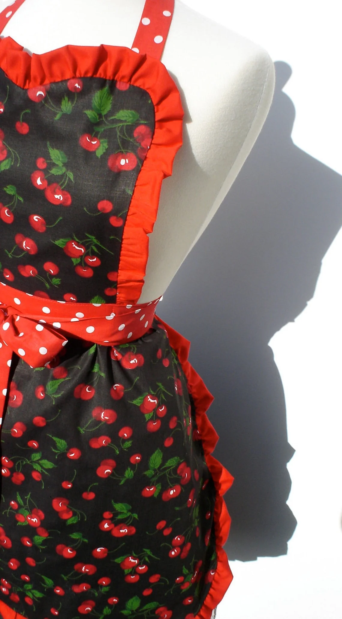 "Whisked Away" Black Cherry Apron - Image 5