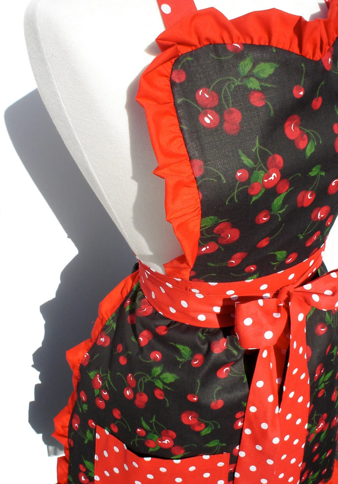 "Whisked Away" Black Cherry Apron - Image 6