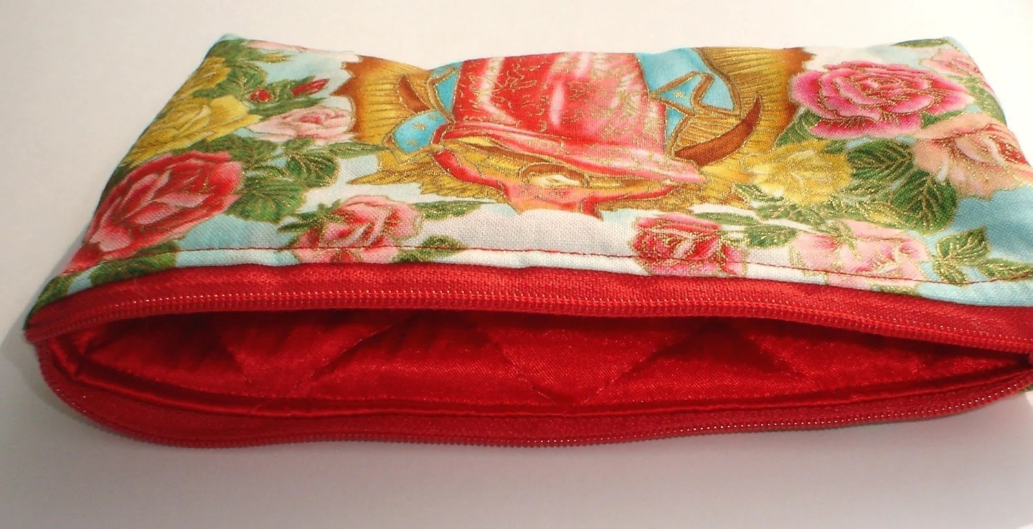 Blue and White Guadalupe Wallet - Image 3