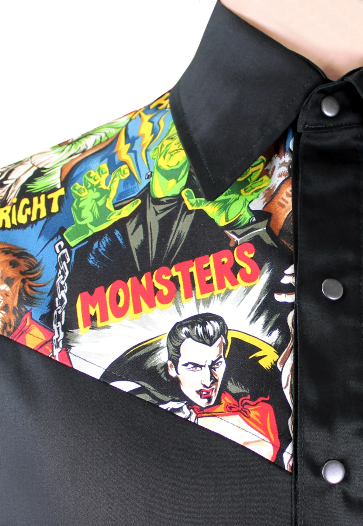 Men's Hollywood Monsters Western Top - Image 4