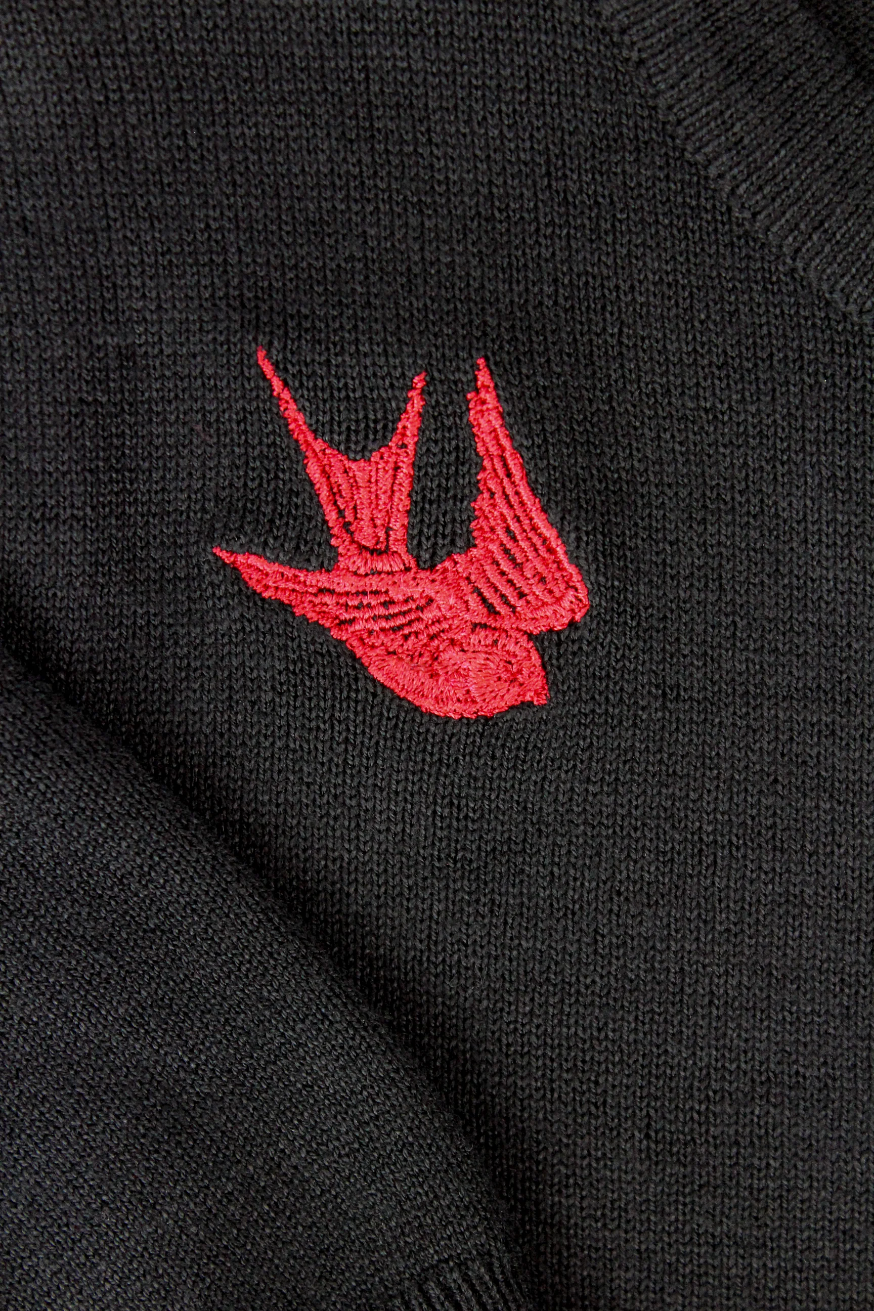 Red Sparrows Black Rockabilly Top - Image 5