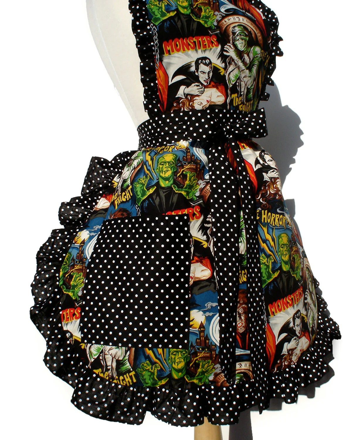 "Whisked Away" Hollywood Monsters Apron - Image 4